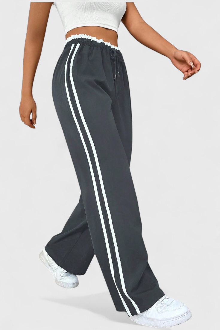 Alanys | Side-Detail Flared Sport Pants