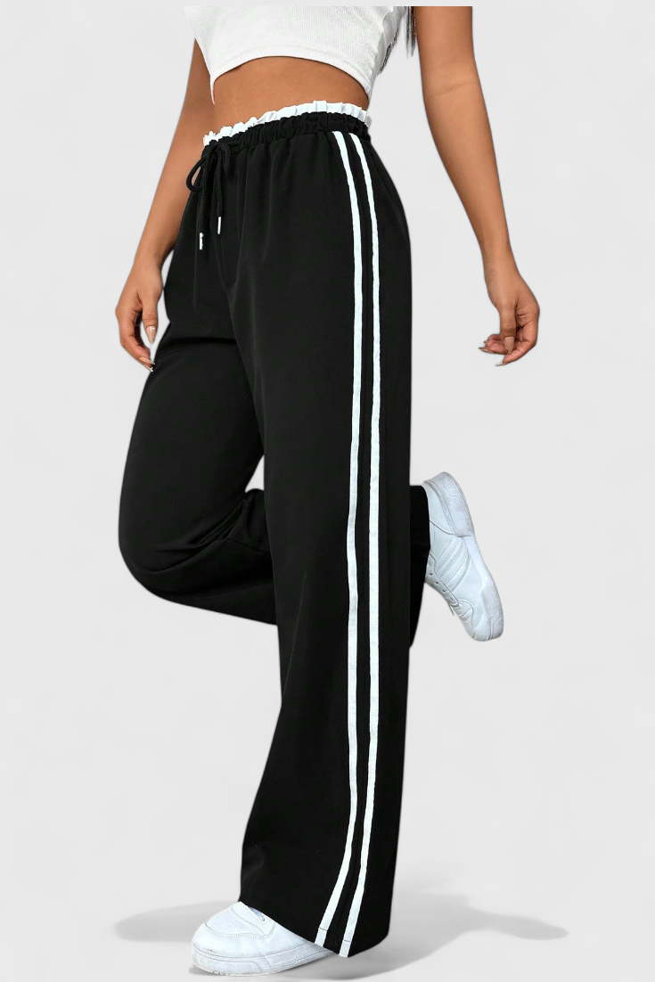 Alanys | Side-Detail Flared Sport Pants