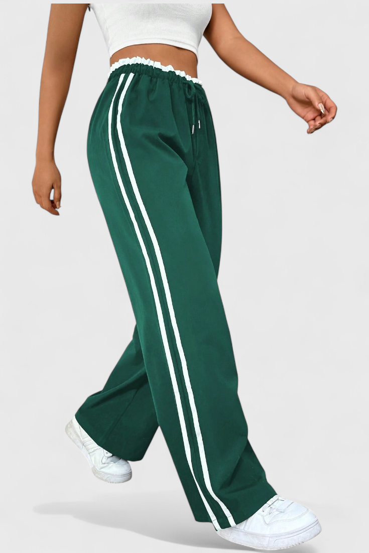 Alanys | Side-Detail Flared Sport Pants