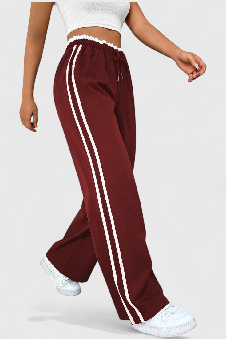 Alanys | Side-Detail Flared Sport Pants