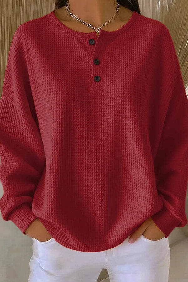 Victoria Madison™ | Loose-Fitting Blouse with Buttons