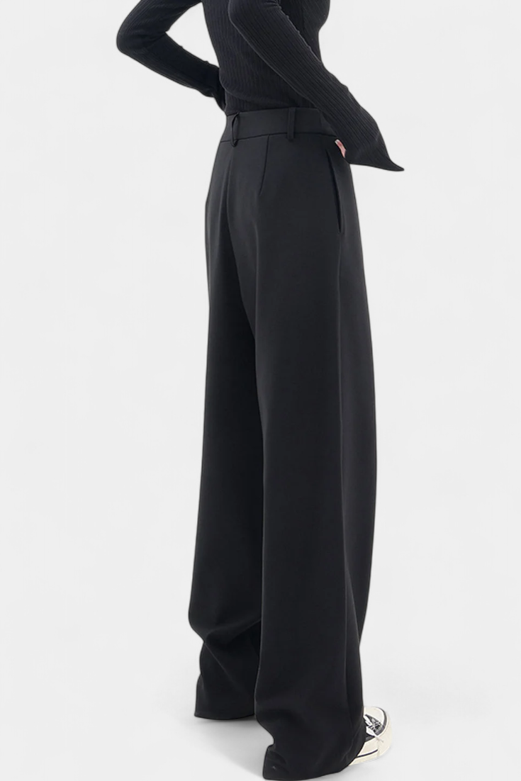 Oaklyn | High-Waisted Straight Leg Trousers