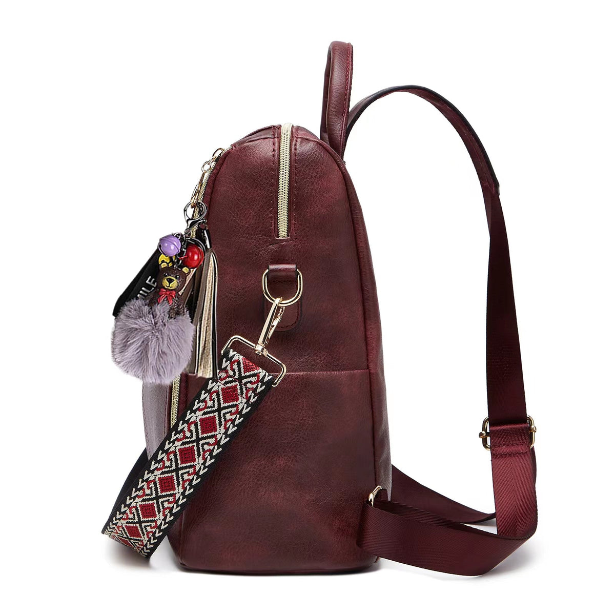 Luxury Olivia 2 -Piece Bag Set 2-in-1 Convertible Backpack + Free Pouch