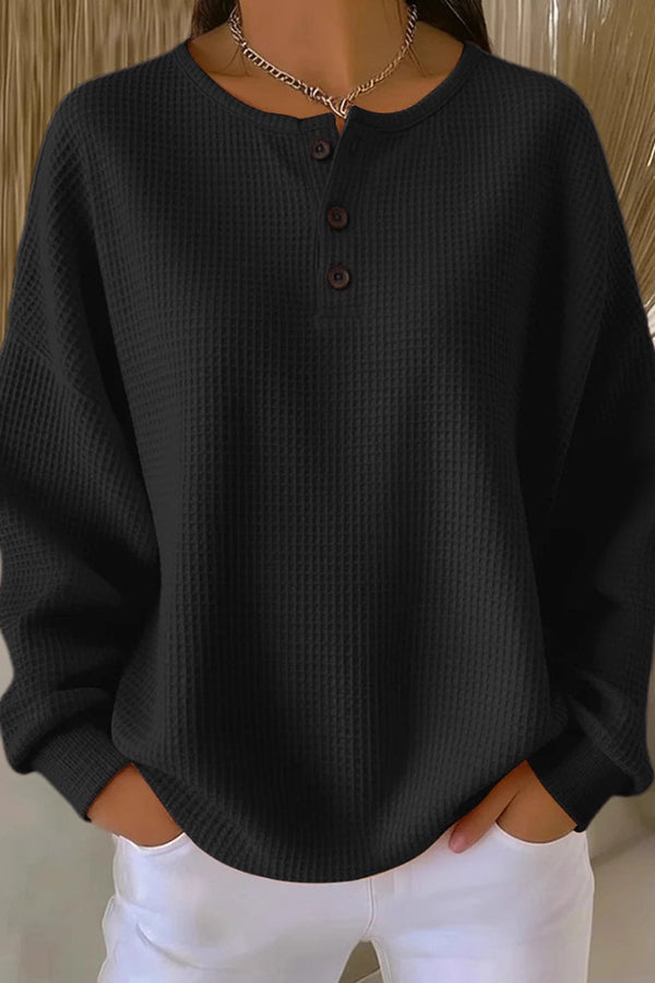 Victoria Madison™ | Loose-Fitting Blouse with Buttons