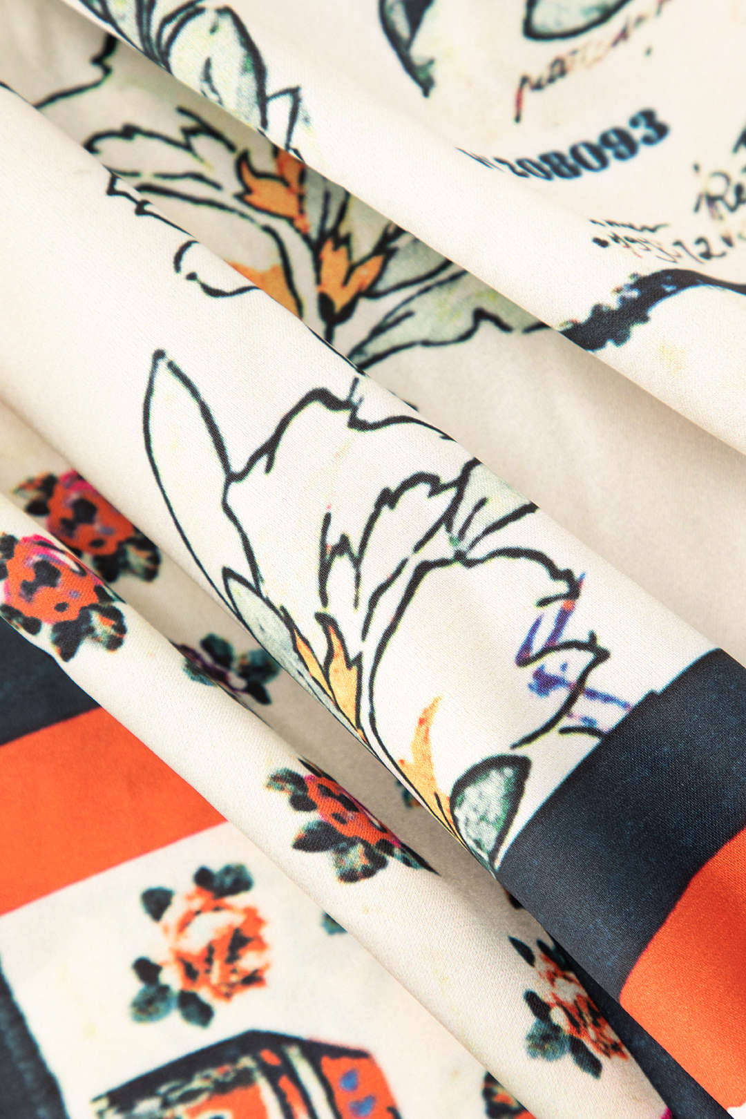 Arce | Floral Print High-Waisted Straight Leg Trousers