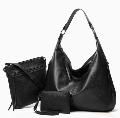 The Soft Elegant Olivia Hobo Handbag 3-Piece Set