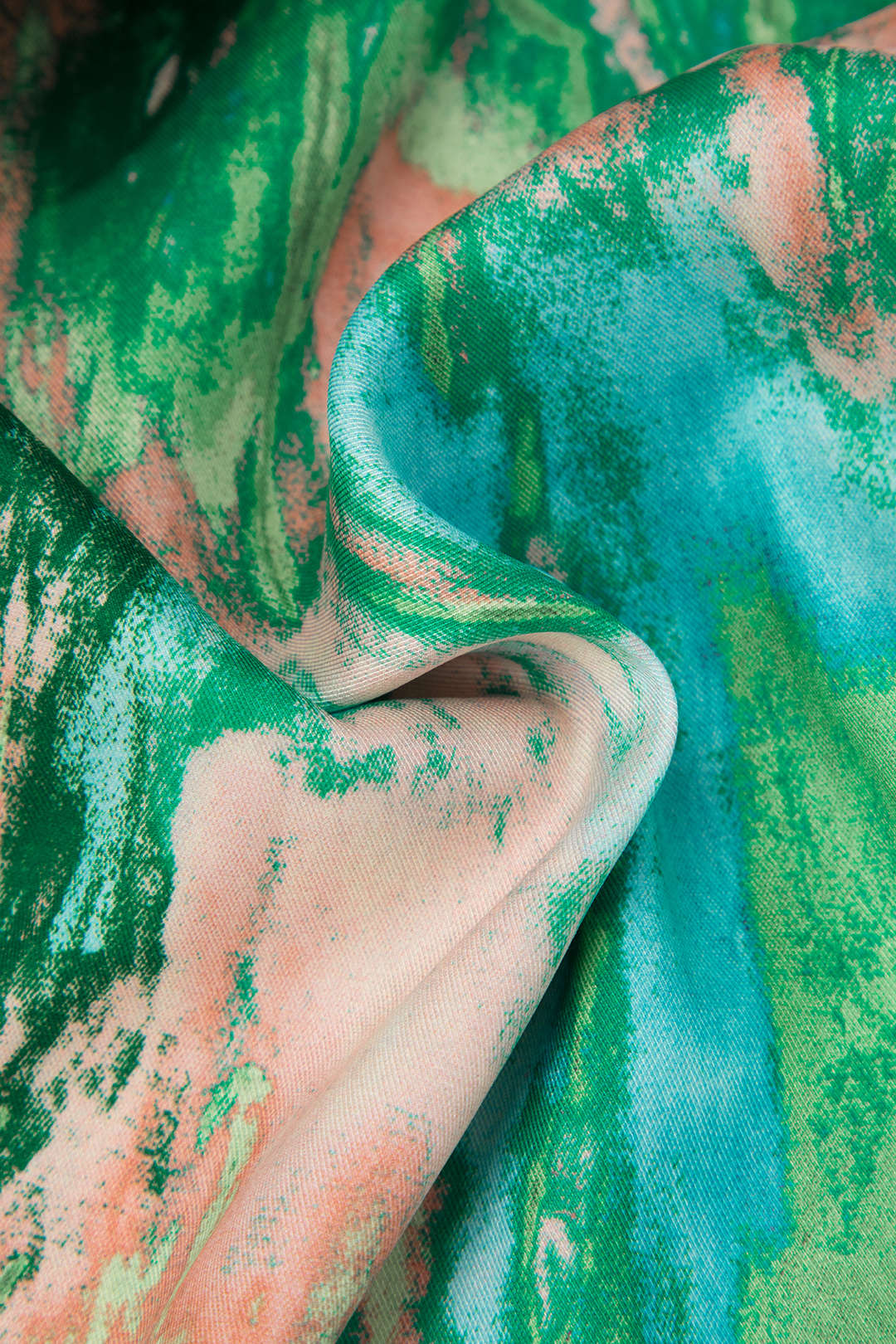Chic | Marble-Print Straight Leg Trousers
