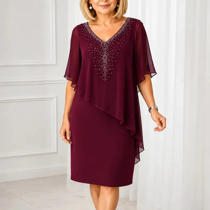 Amara | Elegant Draped Dress