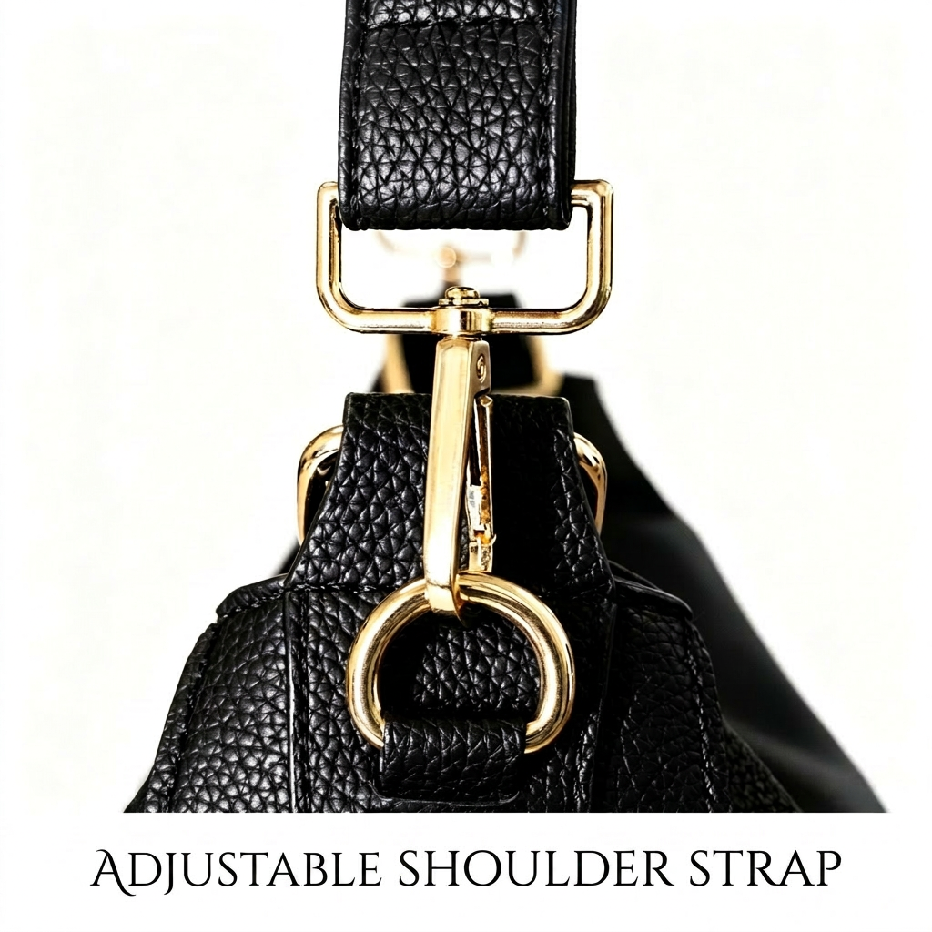 Luxury Olivia Leather Hobo Anti-Theft Handbag 2.0 + FREE Pouch Wallet (6-Layer Security Edition)