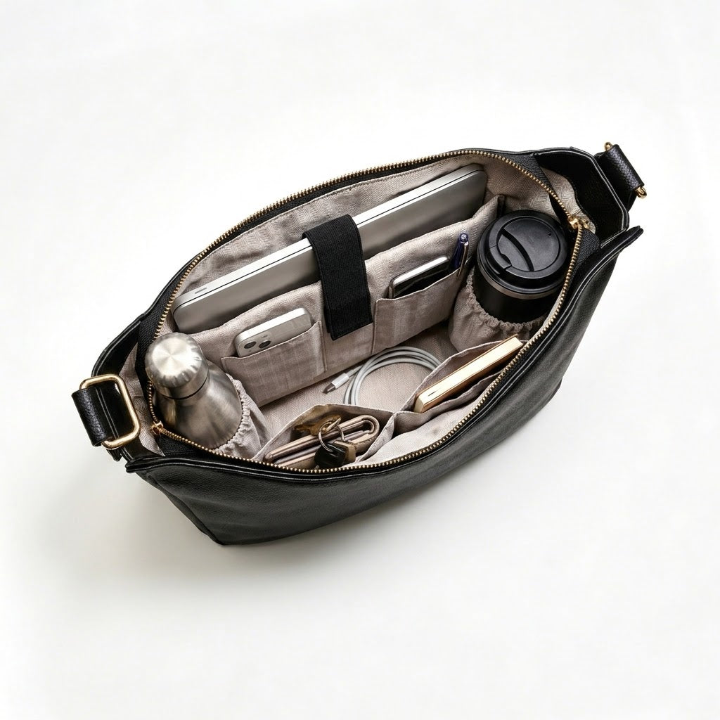 Luxury Olivia Leather Hobo Anti-Theft Handbag 2.0 + FREE Pouch Wallet (6-Layer Security Edition)
