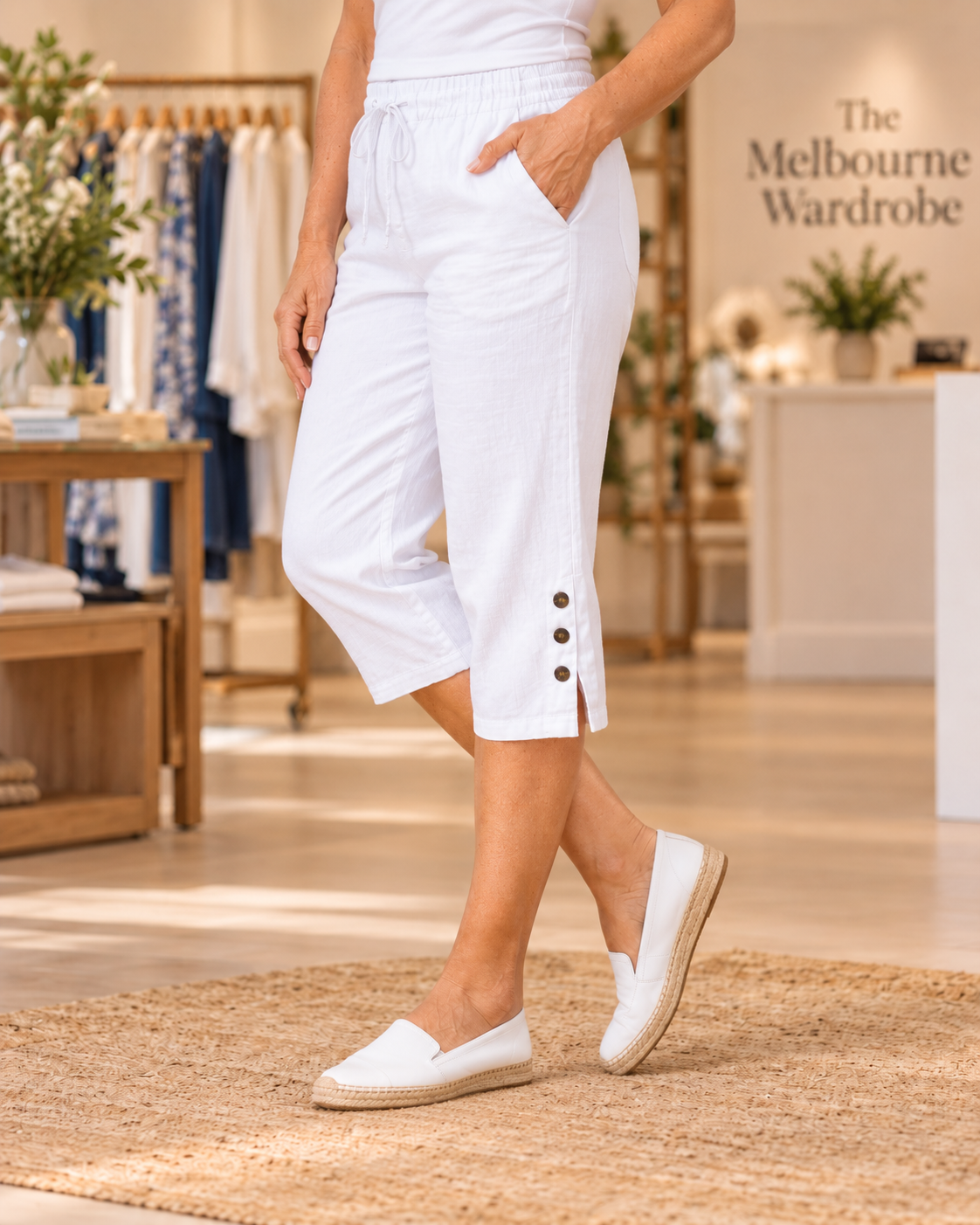 Elise | Relaxed Capri Pants