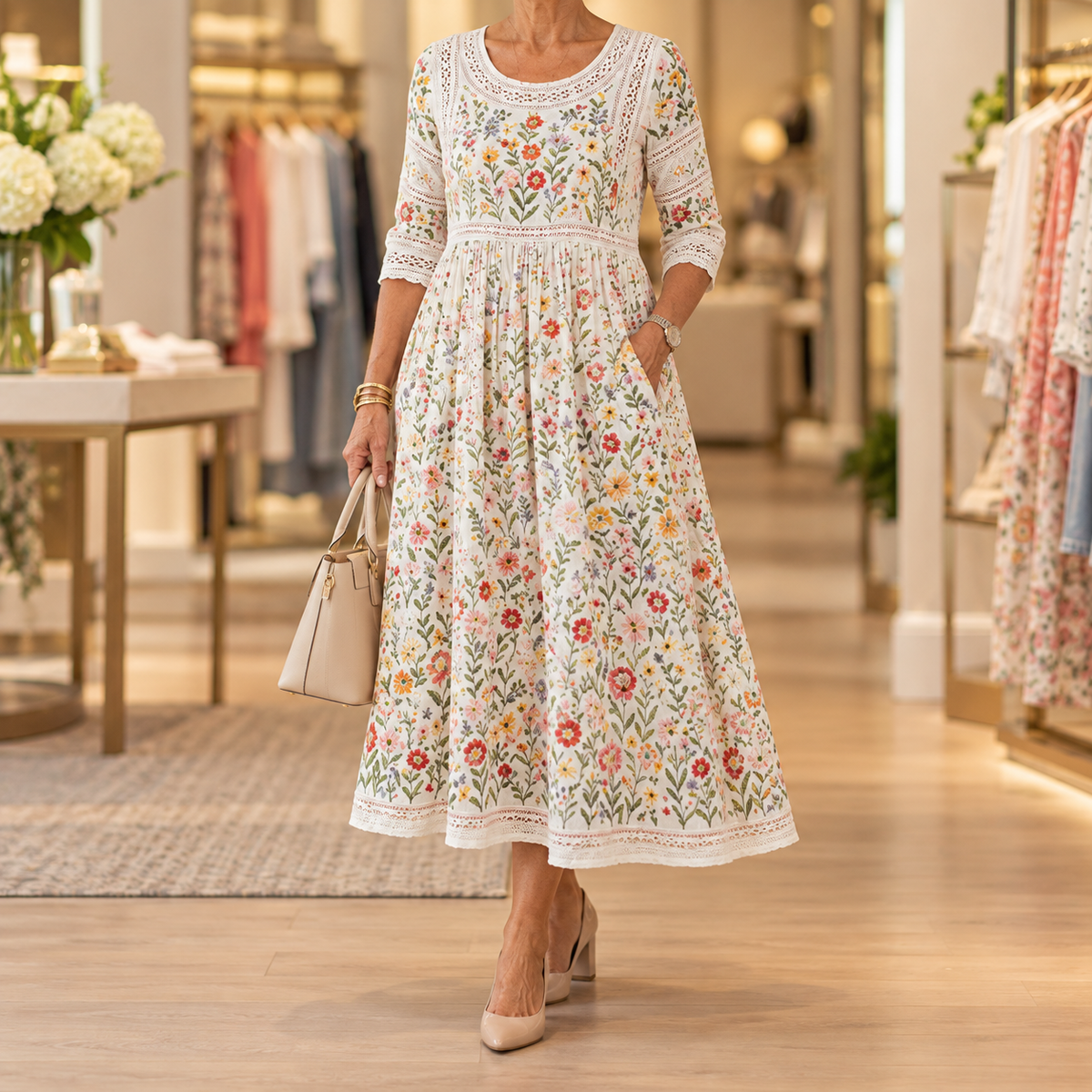 Isabelle | Charm Midi Dress