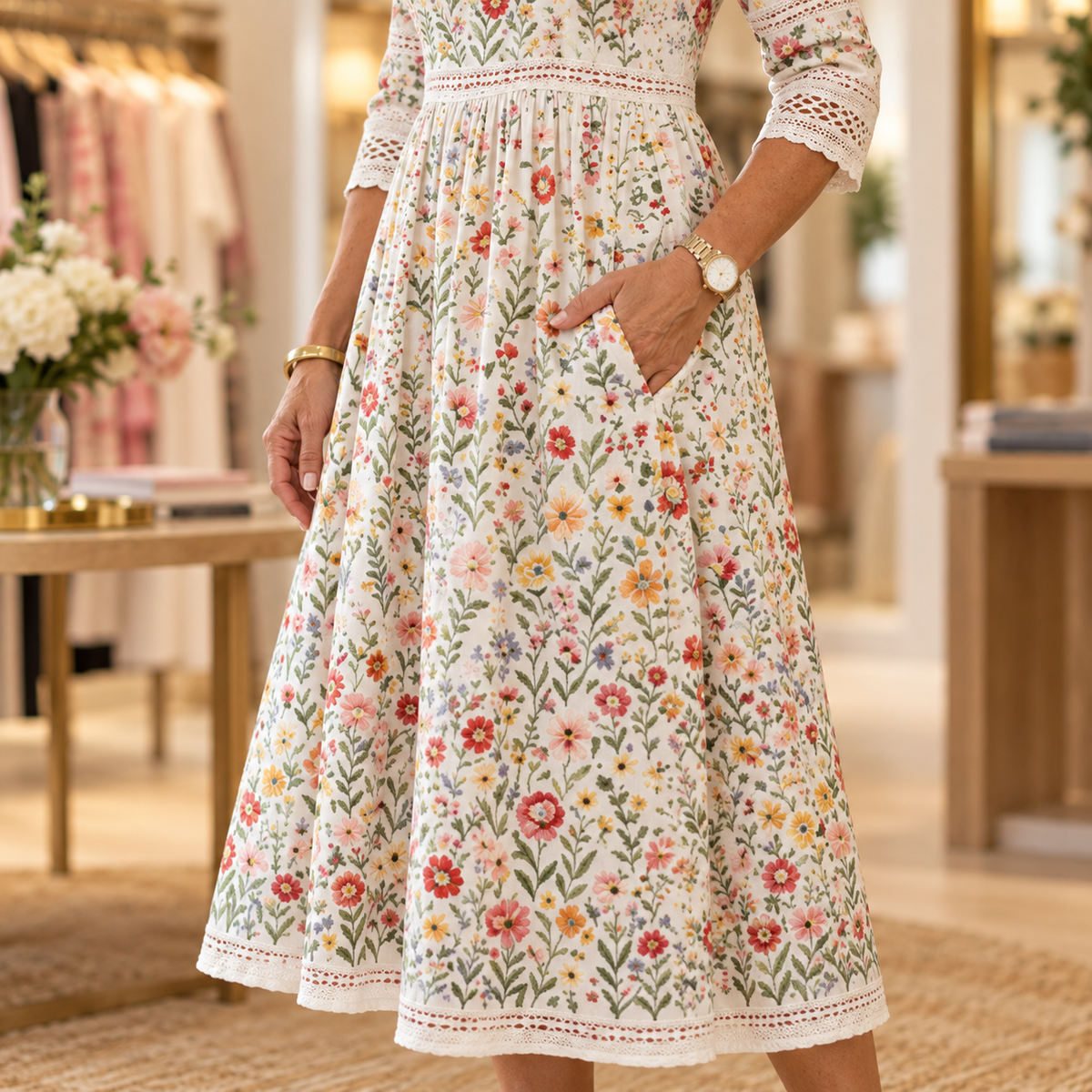 Isabelle | Charm Midi Dress