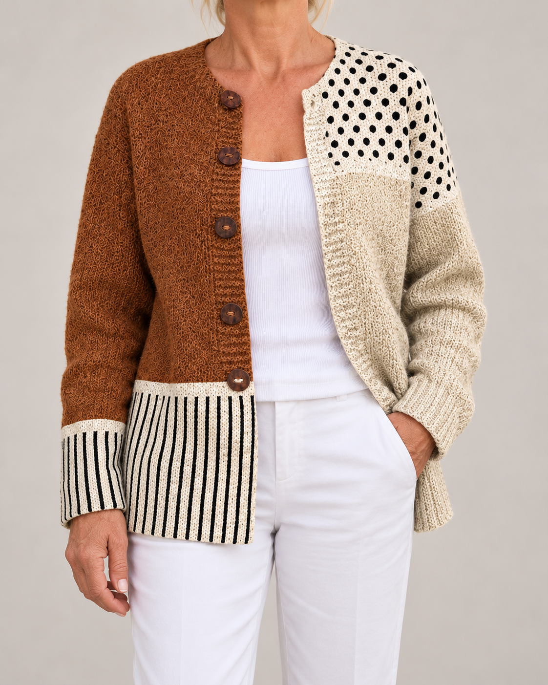 Evelyn™ | Vintage Knit Cardigan Sweater