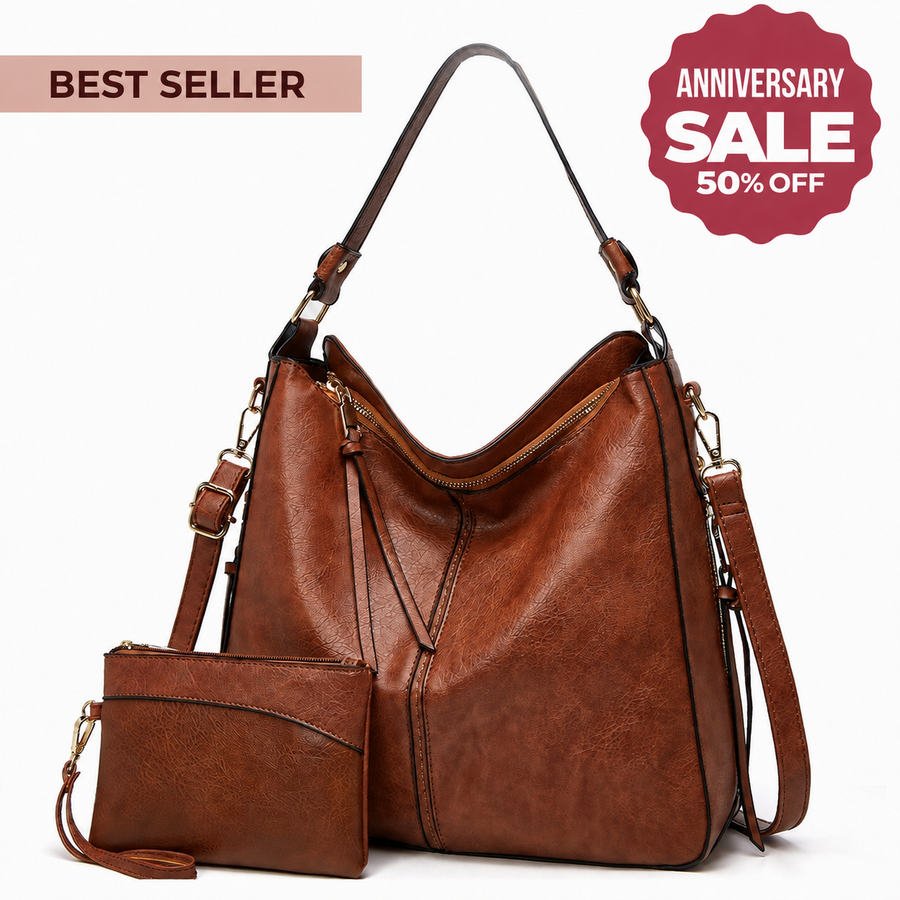 Luxury Olivia Hobo Anti-Theft Handbag + FREE Pouch Wallet