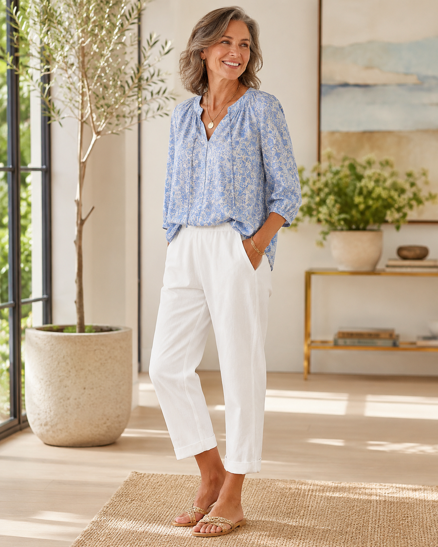 Elise | Relaxed Cropped Pants