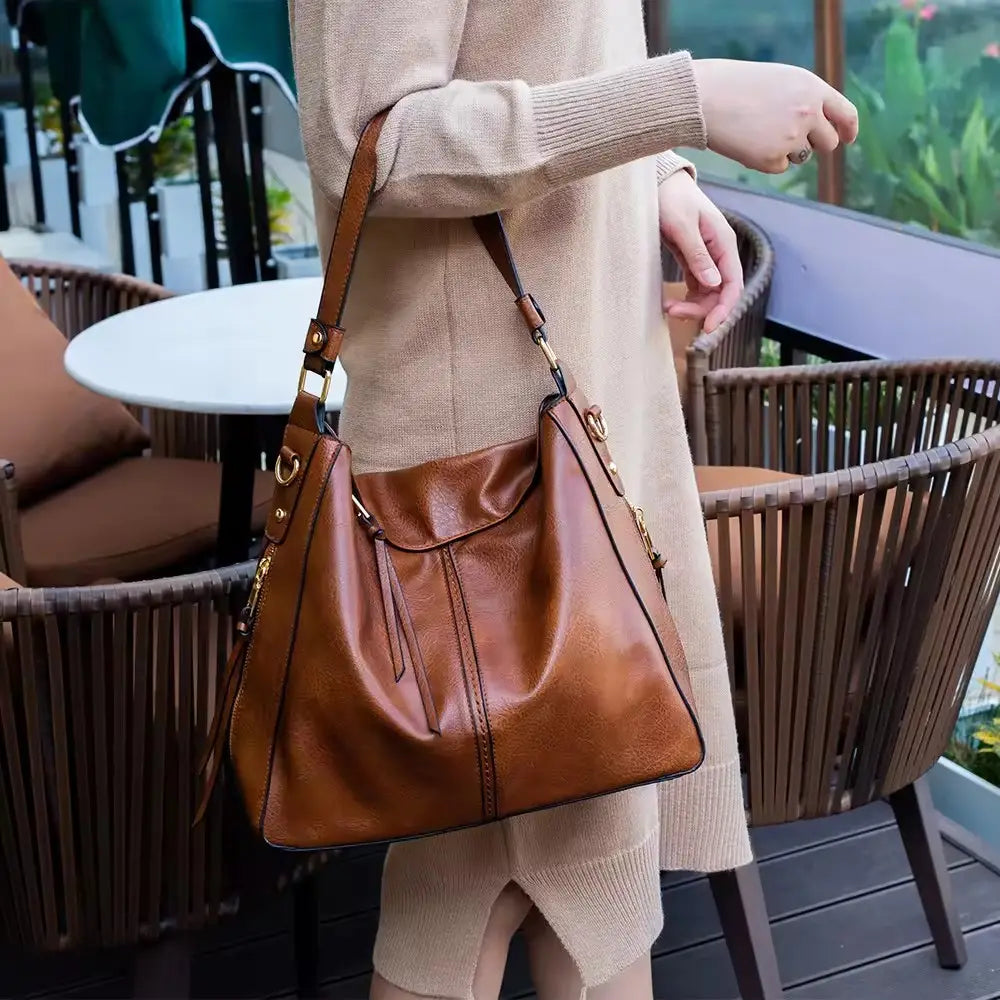 Luxury Olivia Hobo Anti-Theft Handbag + FREE Pouch Wallet