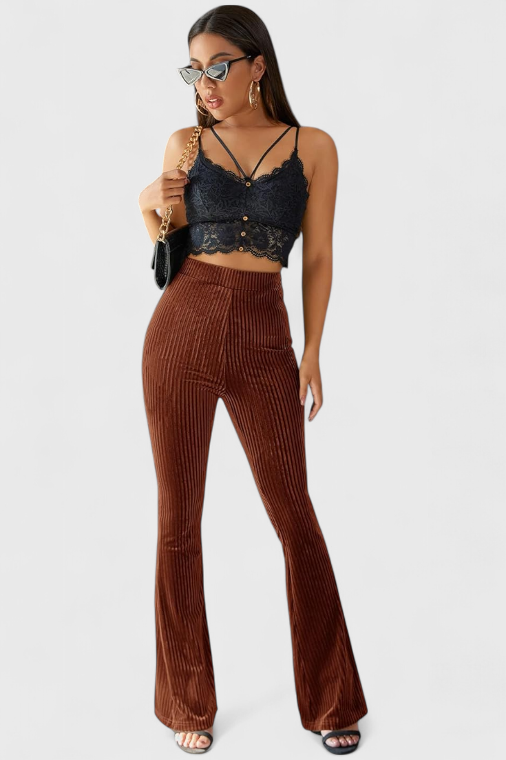 Liset | Velvet Flared Pants