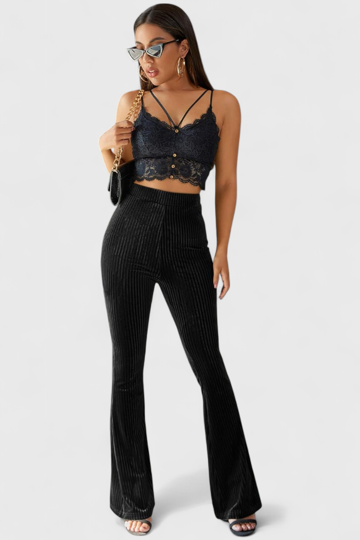 Liset | Velvet Flared Pants