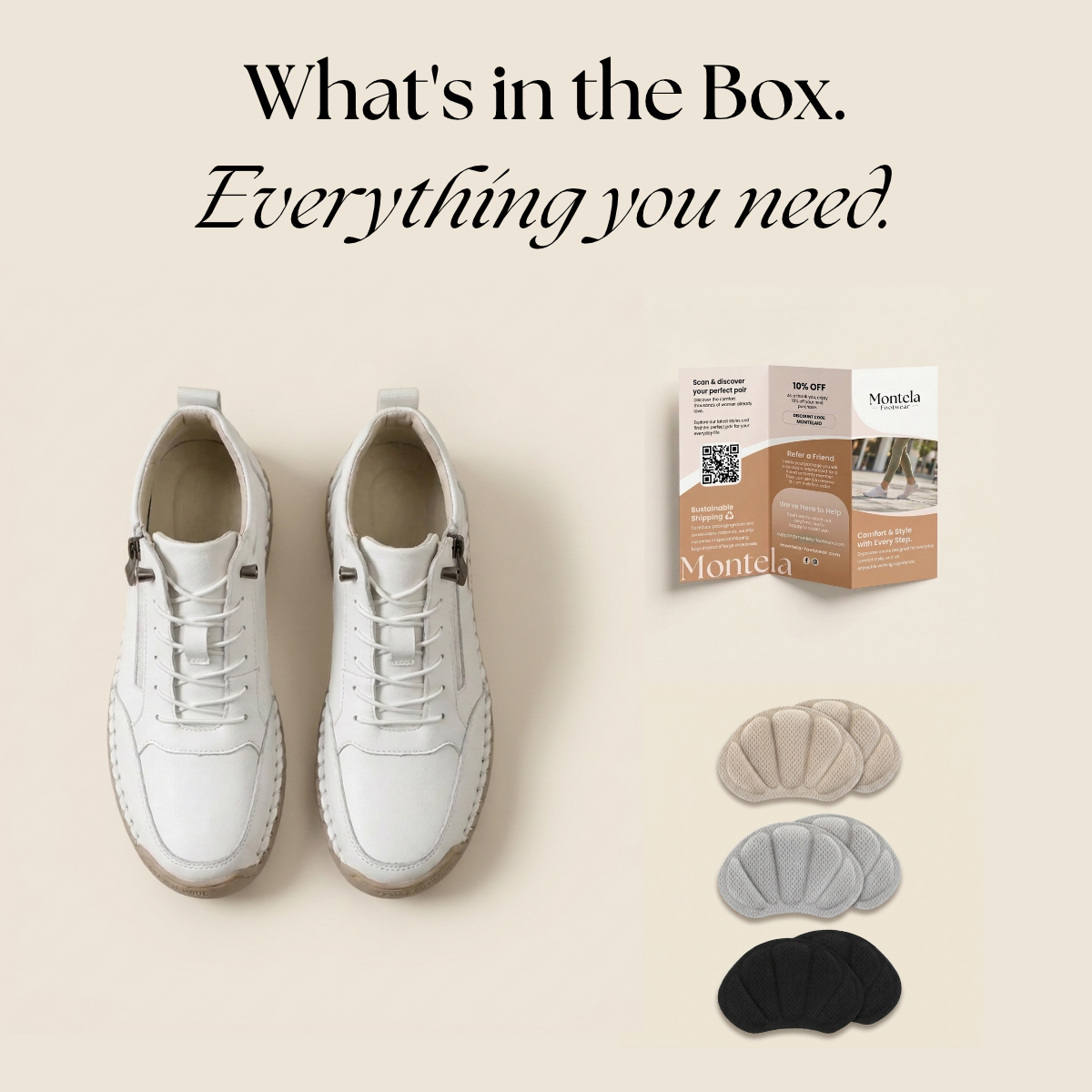 Mila — Comfortable & Supportive Zip-Up Sneakers