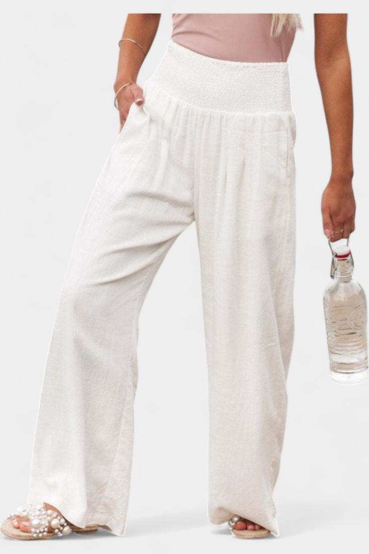 Lexia | Fluid Cotton and Linen Pants