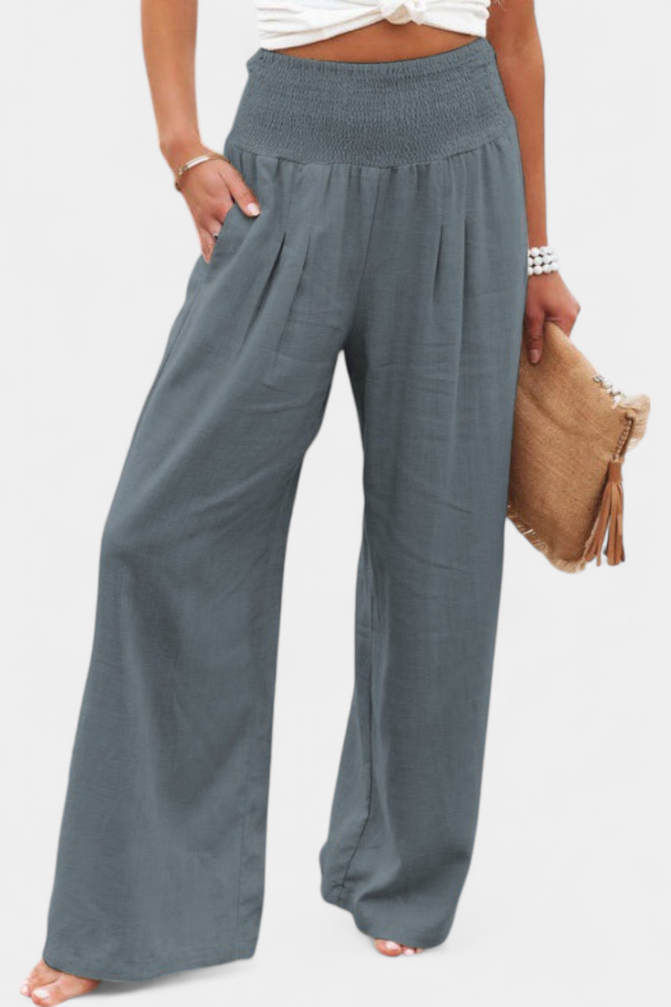 Lexia | Fluid Cotton and Linen Pants