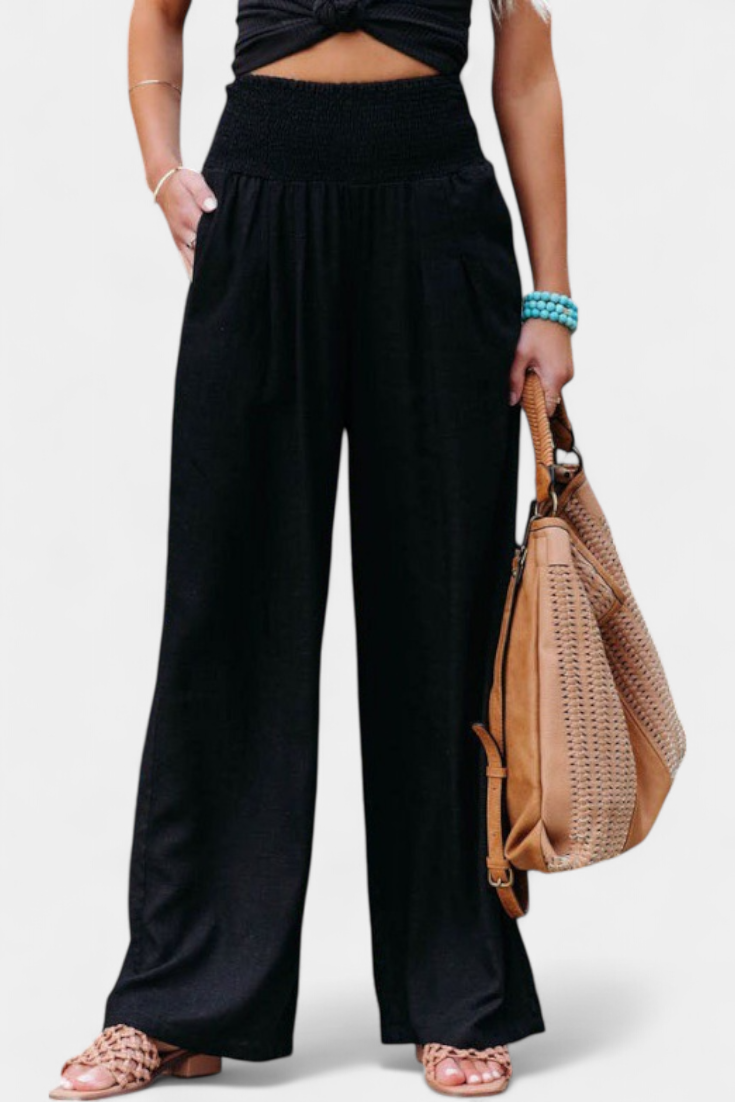 Lexia | Fluid Cotton and Linen Pants