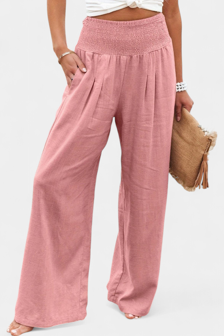 Lexia | Fluid Cotton and Linen Pants
