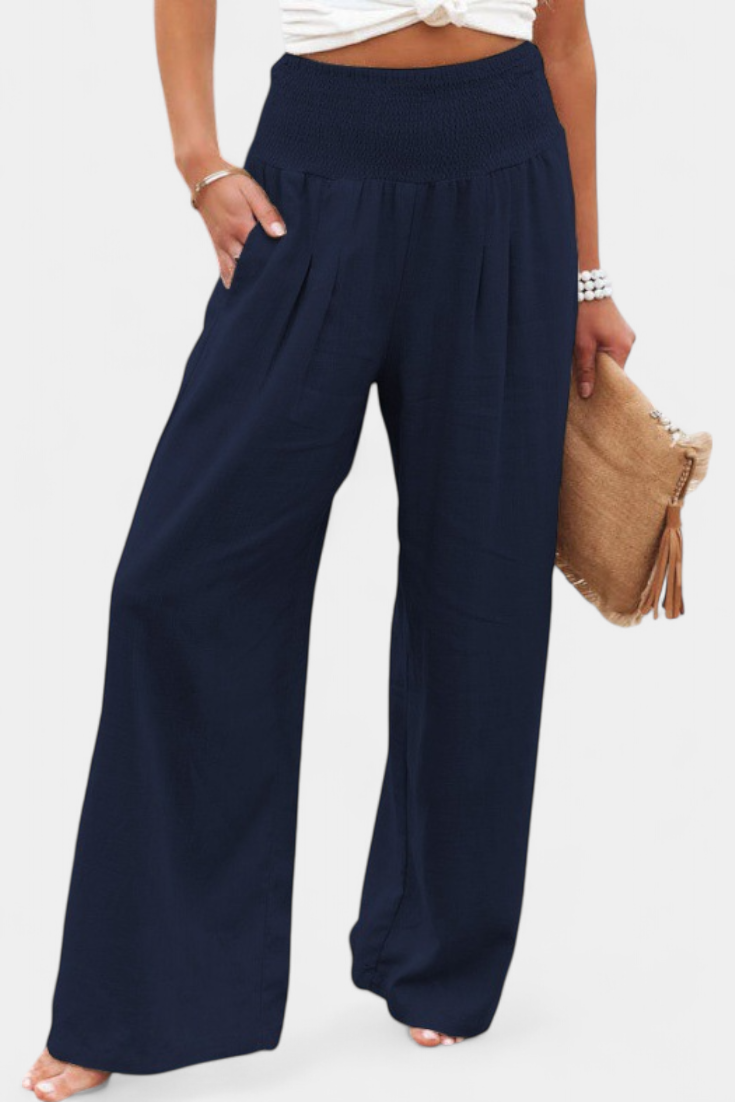 Lexia | Fluid Cotton and Linen Pants