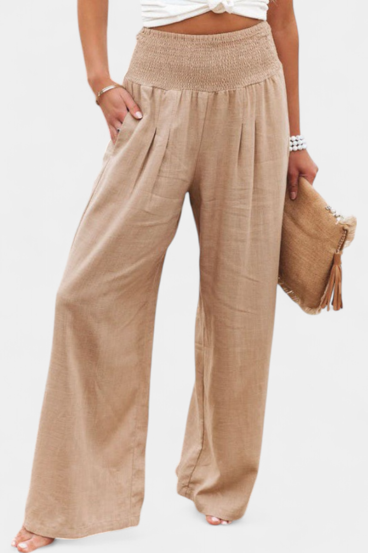 Lexia | Fluid Cotton and Linen Pants