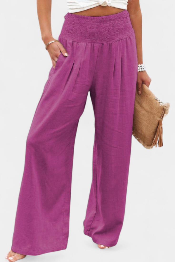 Lexia | Fluid Cotton and Linen Pants