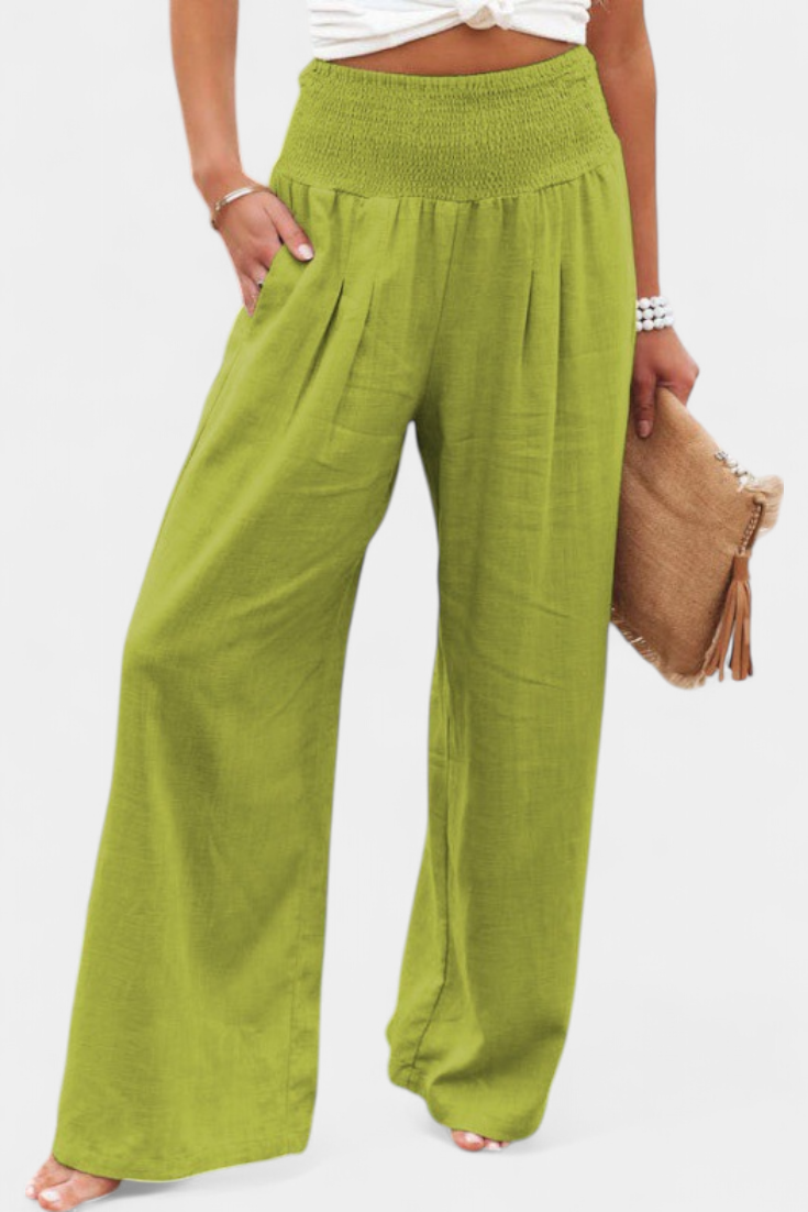 Lexia | Fluid Cotton and Linen Pants