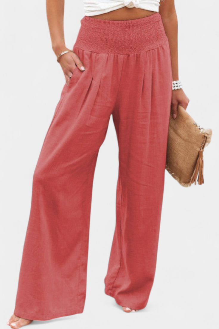 Lexia | Fluid Cotton and Linen Pants