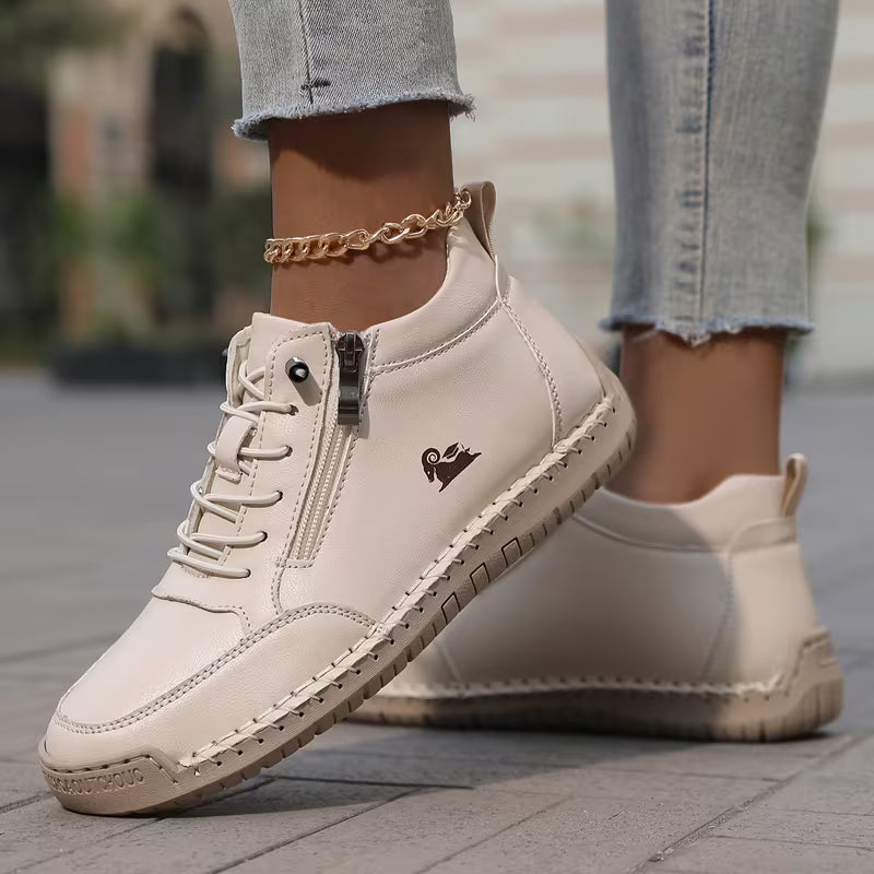 Mila — Comfortable & Supportive Zip-Up Sneakers