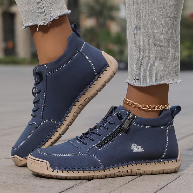 Mila — Comfortable & Supportive Zip-Up Sneakers