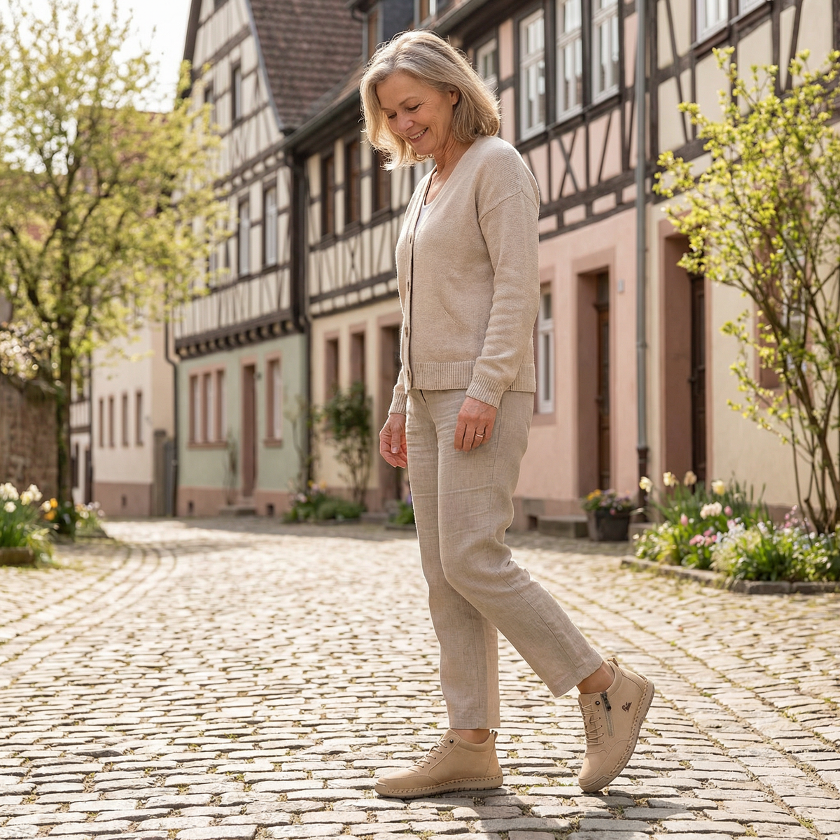 Mila — Comfortable & Supportive Zip-Up Sneakers