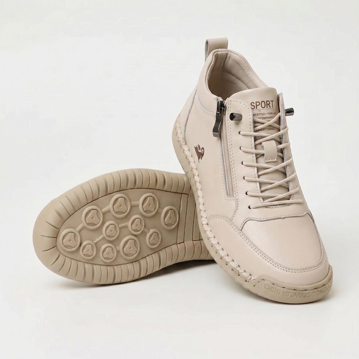 Mila — Comfortable & Supportive Zip-Up Sneakers