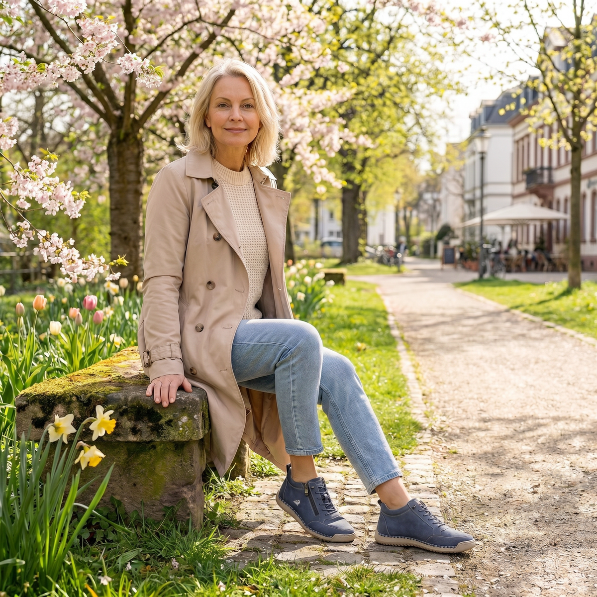 Mila — Comfortable & Supportive Zip-Up Sneakers