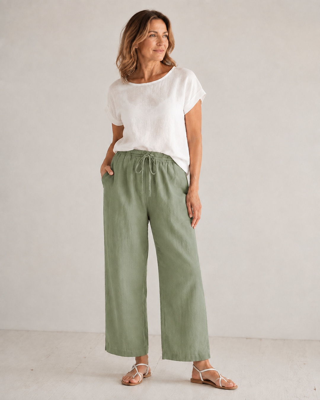 Ava | Relaxed Linen Blend Pants
