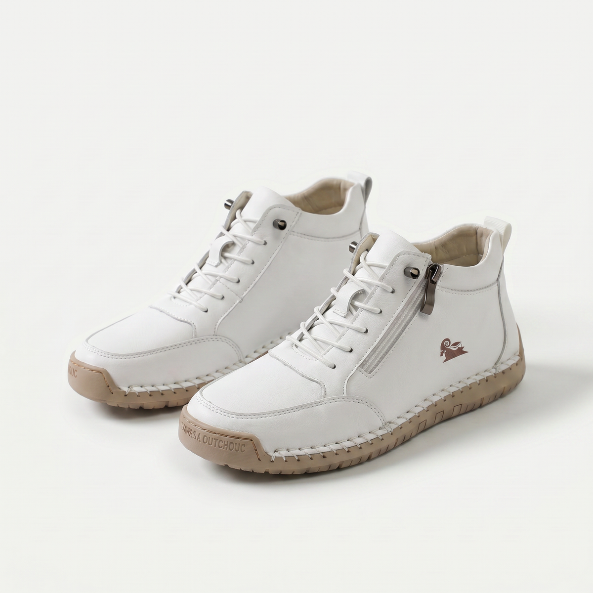 Mila — Comfortable & Supportive Zip-Up Sneakers
