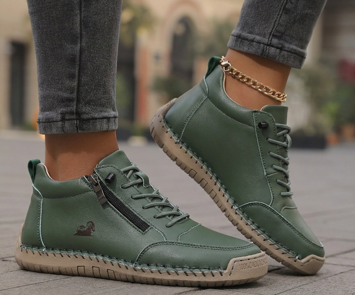 Mila — Comfortable & Supportive Zip-Up Sneakers