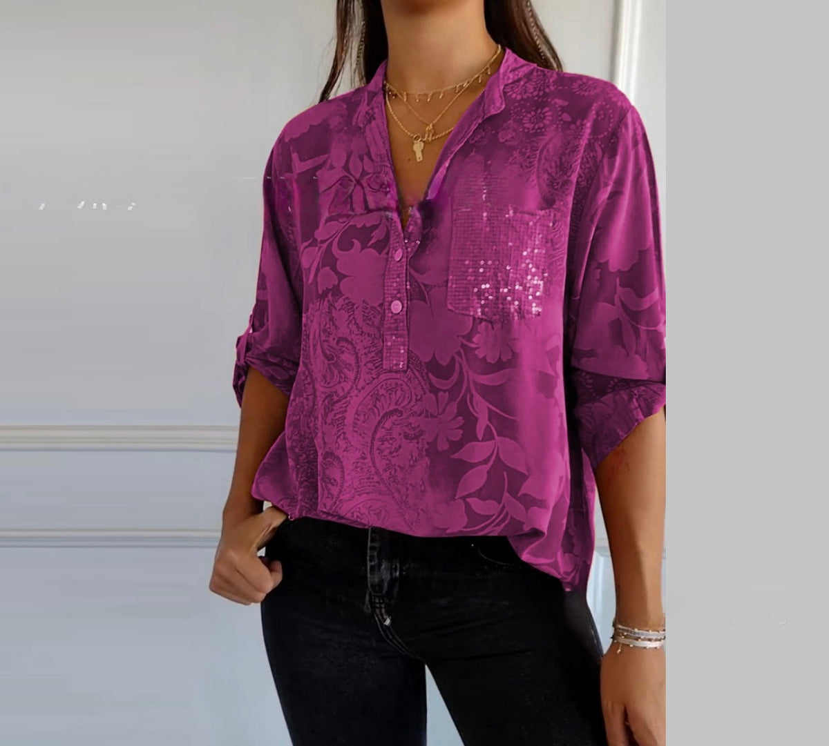 Annabella - Flora Touch Shirt