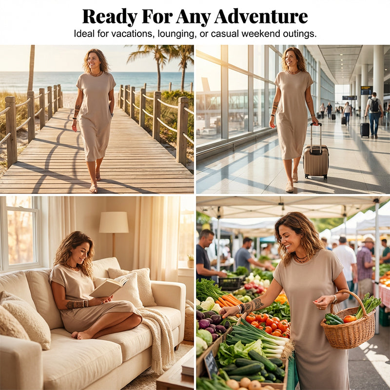 Eleanor Soft-Drape Midi Dress