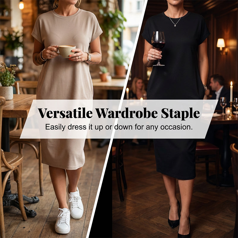 Eleanor Soft-Drape Midi Dress