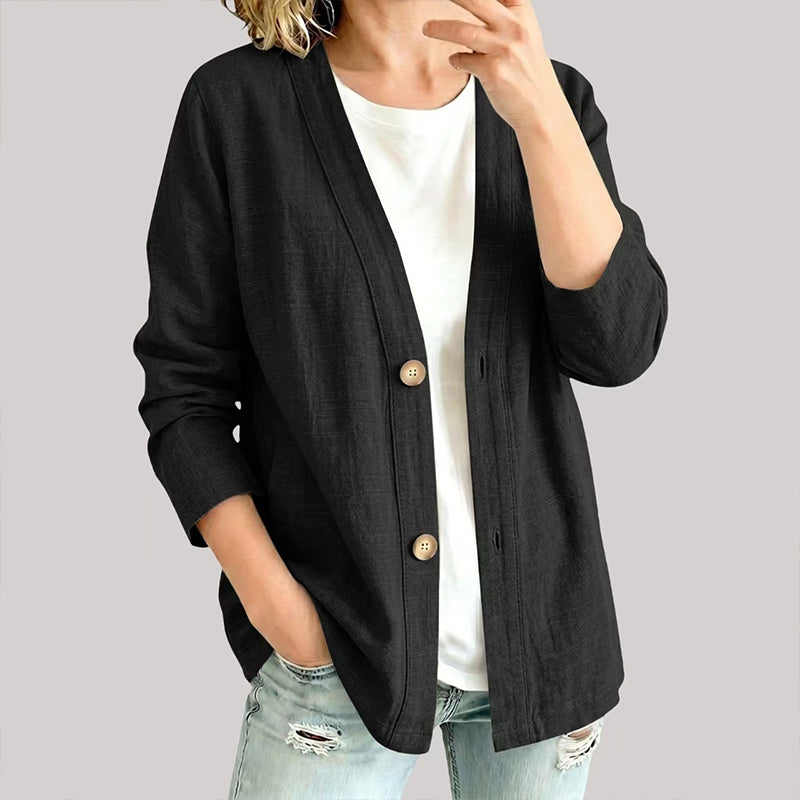 Rosa Breathable V-Neck Cardigan