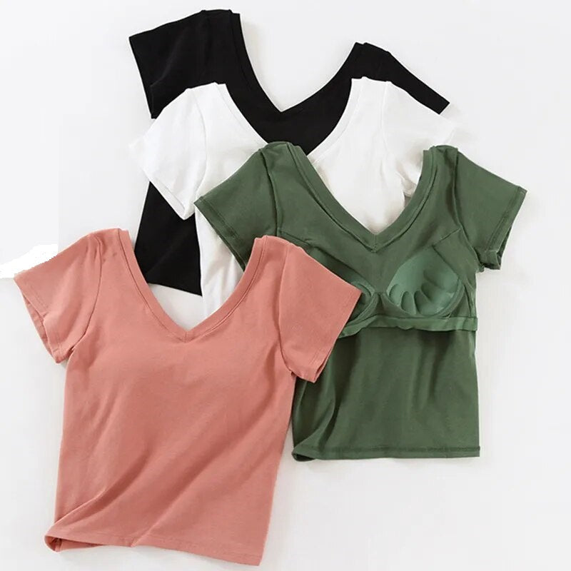 Margot™ | Built-In Bra T-Shirt