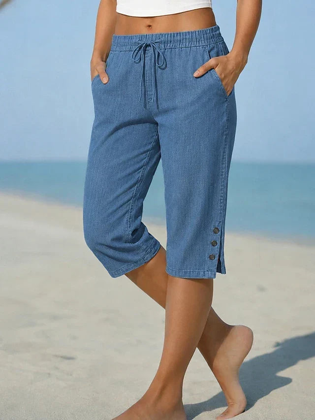 Delphia | Women's Calf Length Capri Pants